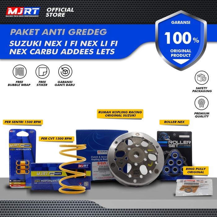PAKET UPGRADE CVT ANTI GREDEG SUZUKI NEX CARBU NEX II ORIGINAL Motorcycle