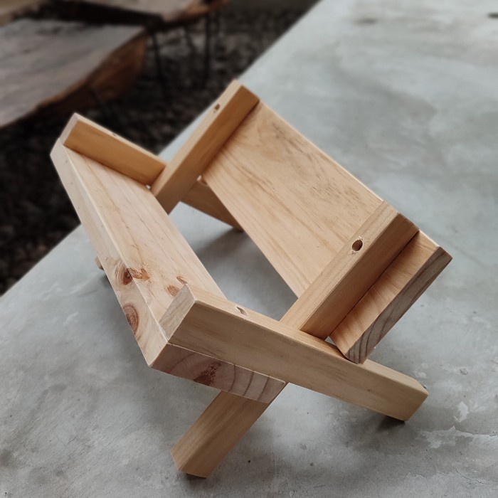 RAK STAND PENYANGGA STORAGE PENYIMPANAN BUKU KAYU MODERN MINIMALIS