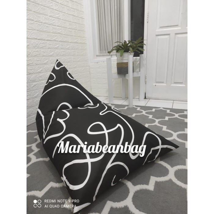 bantal cafe bean bag jumbo dewasa segitiga bantal santai Bean bag