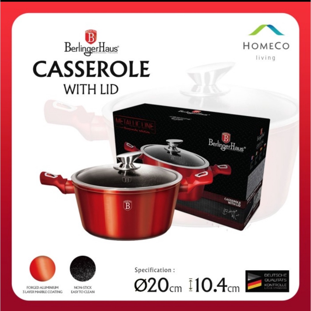 UM1 Berlinger Haus Casserole 20 cm Orinal / Panci Sultan /Panci Premium