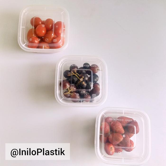 ada- 50pcs Thinwal DM 600ml SQ / Thinwall Kotak Plastik 600 ml