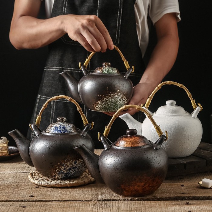 YukBuruanPromobanyak- JAPAN Teapot teko jepang keramik ketel teh kopi tahan panas