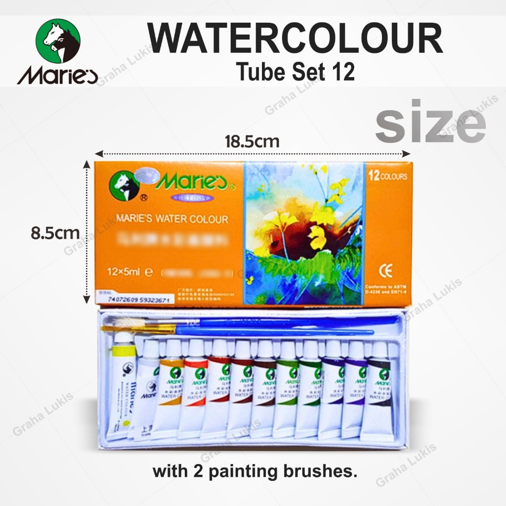 

IK! Maries Watercolour Tube Set 12