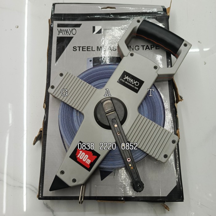 Meteran Roll 30M 50M 100M Yamayo Meteran Stainless Steel Meteran Roll