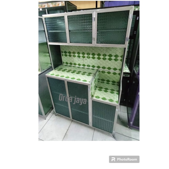 silahkan- Rak piring/lemari piring/rak magic com/rak kompor/rak piring aluminium