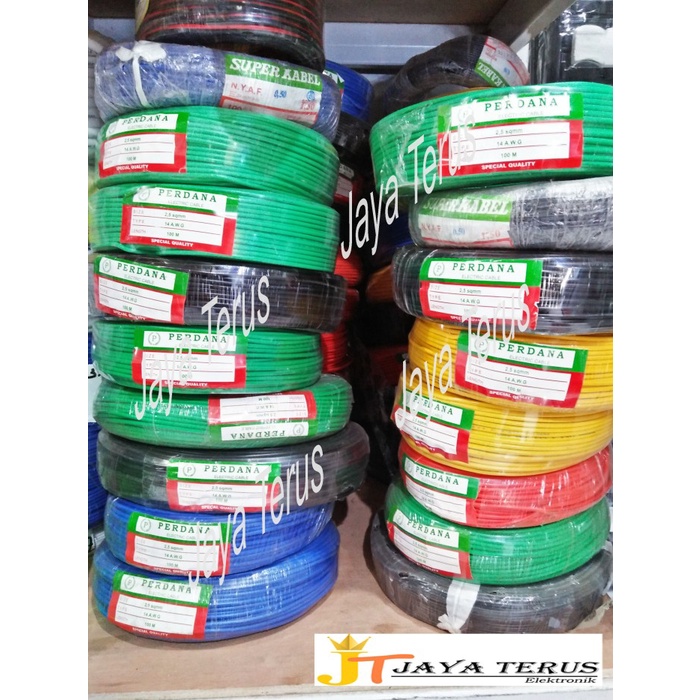 Kabel Nyaf 1X2,5 Mm Perdana/Kabel Serabut 1X 2.5 Mm/Kabel Kabel 14Awg