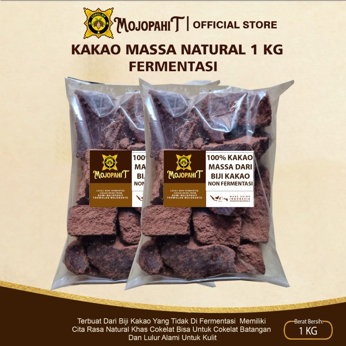 

Cokelat Mojopahit Kakao Massa Fermentasi