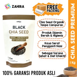 

Nadiya CHIA SEED Organic 1kg Kemasan Premium Untuk Diet Sehat Keto Kaya Serat Pengganti Nasi Hadiah