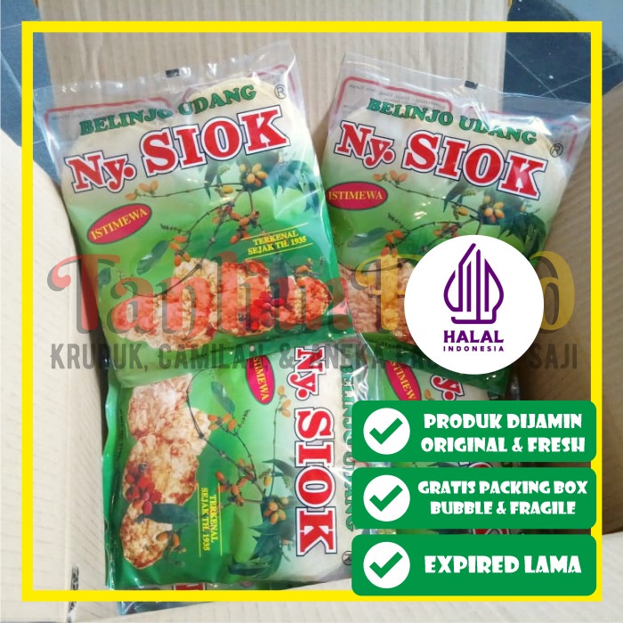 

Ny. Siok - Krupuk Kerupuk Belinjo Udang / Emping Udang 200gr