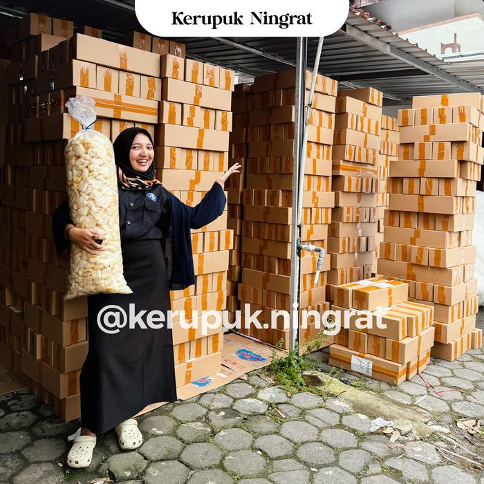 

1 BALL Kerupuk Kulit Sapi Asli 250gr Dorokdok Renyah Gurih Tanpa Pengawet Snack Camilan Asin Halal