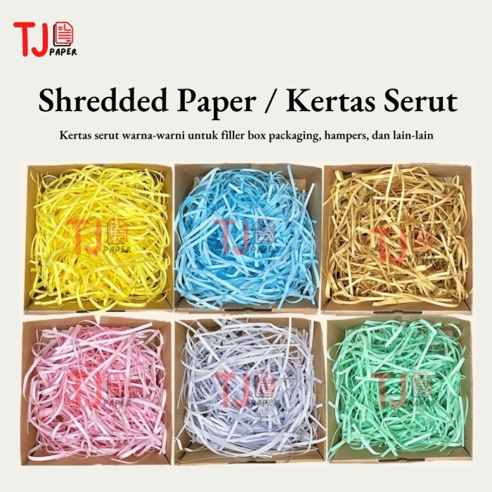 

New (1 kg) Kertas Serut / Cacah / Potongan / Shredded Paper / Isi Hampers