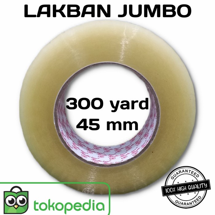 

New lakban jumbo 300 yard x 45 mm/lakban jumbo 300m x 2 inch high quality