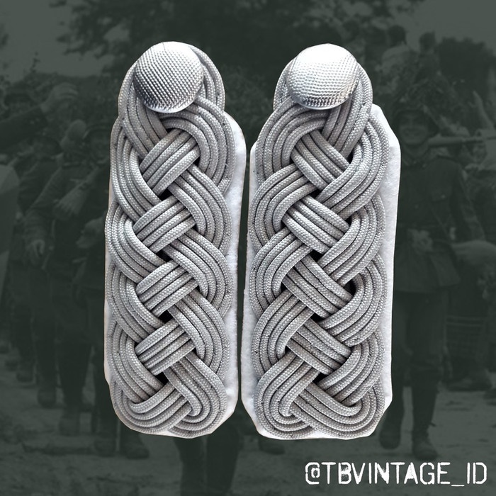 New Shoulder Boards Schulterklappen Wehrmacht Heer & Waffen Ss Officer Termurah