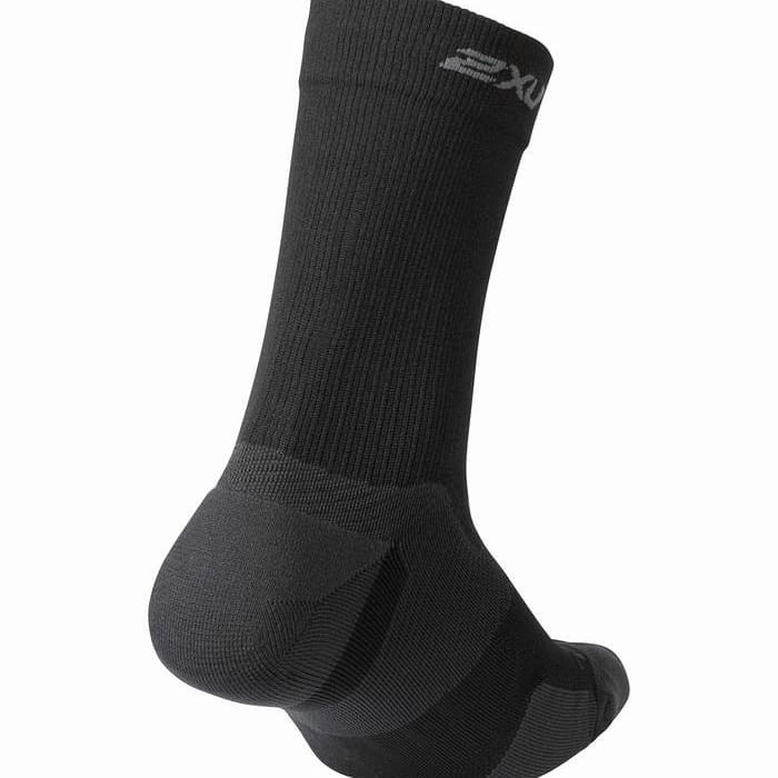 2XU Unisex Vectr Cushion Crew Socks/BLK/TTM/ Original