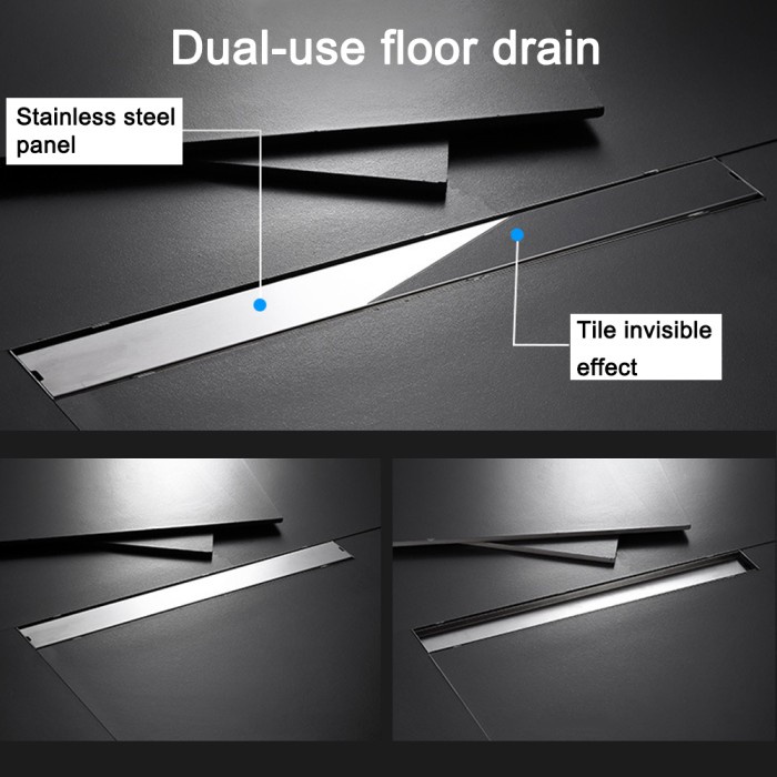 INVISIBLE FLOOR DRAIN STAINLESS STEEL 304 FLOOR DRAIN PANJANG