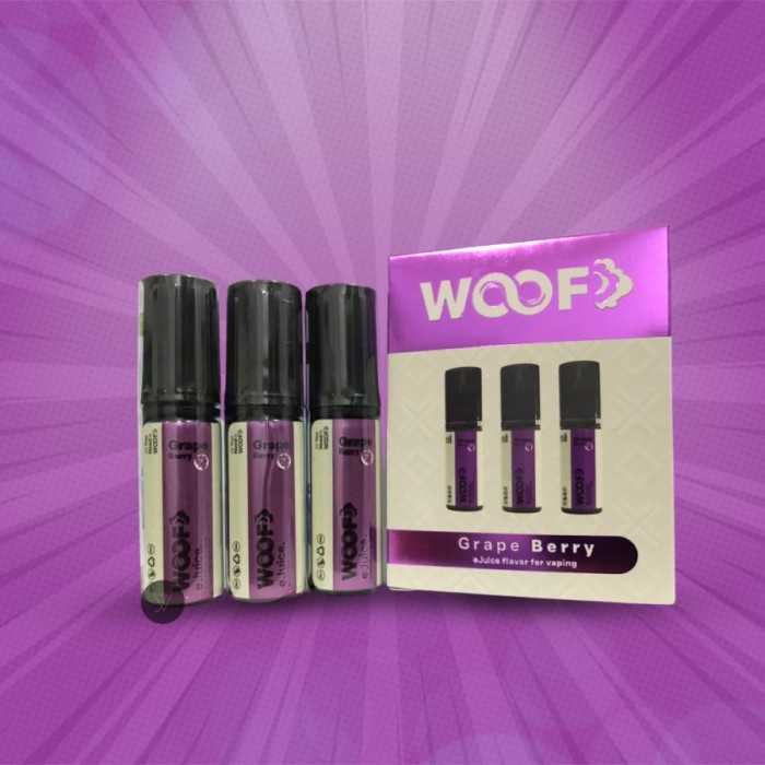 Woof Grape Berry Pack Salt Nic 3x15ML by Woof Pods x Packers /