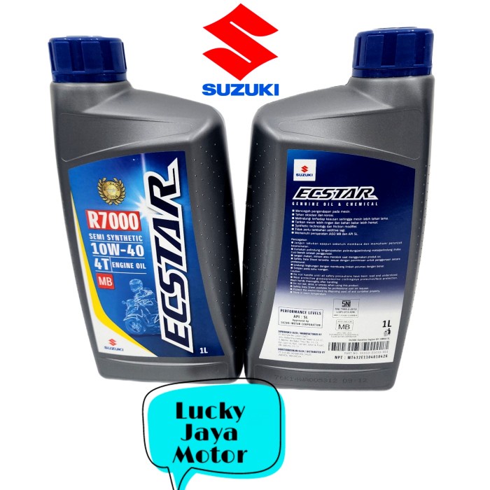 Oli mesin Suzuki Ecstar R7000 Matic Spin Skywave Skydrive Hayate 125