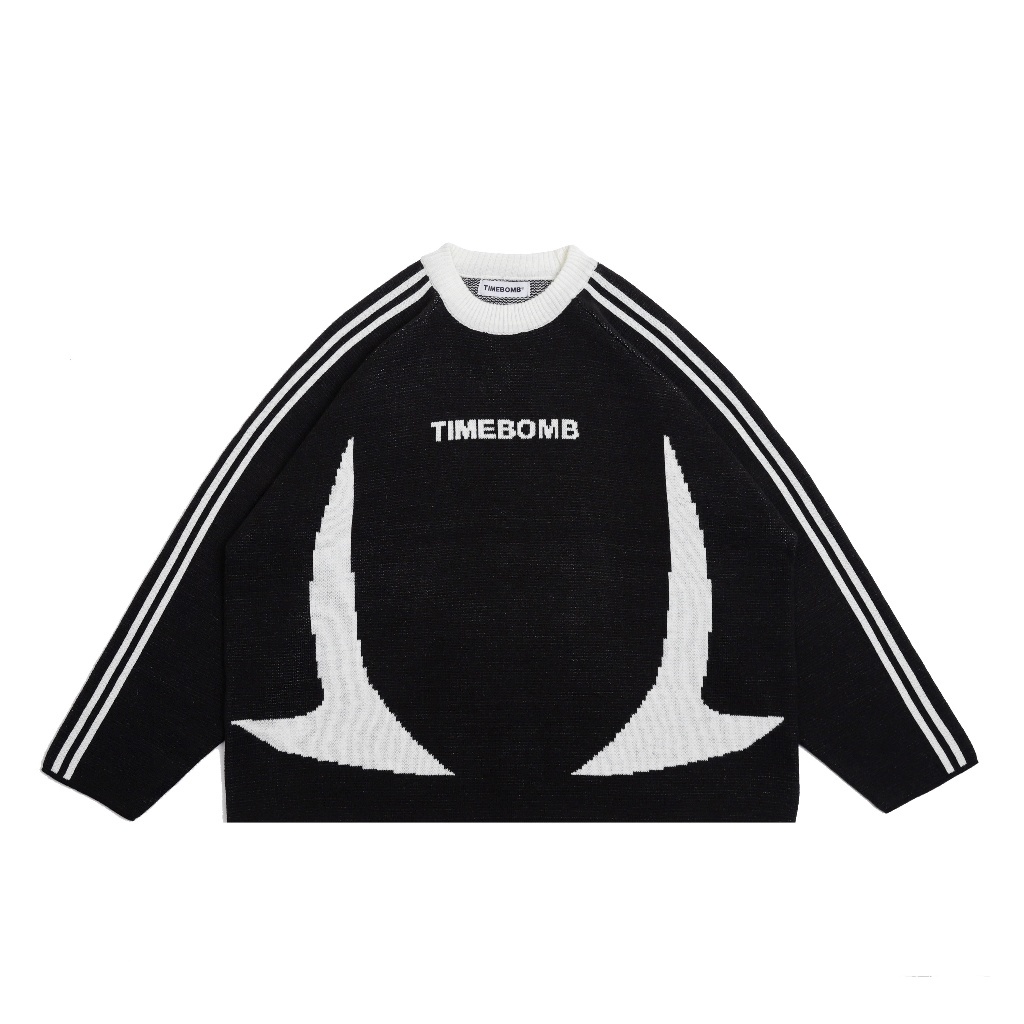 Timebomb Cardigan Knitwear Knit-Cardigan Knitwear BOXY Acrylic Switer Unisex / Switer Rajut Pria &