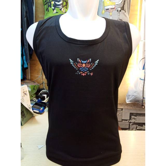 Kaos singlet xxl, xxxl lekbong gym adem bigsize jumbo full katun