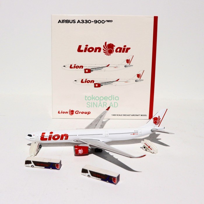 Model/Diecast/Miniatur Pesawat A330-900 neo Lion air JC wings 1:400