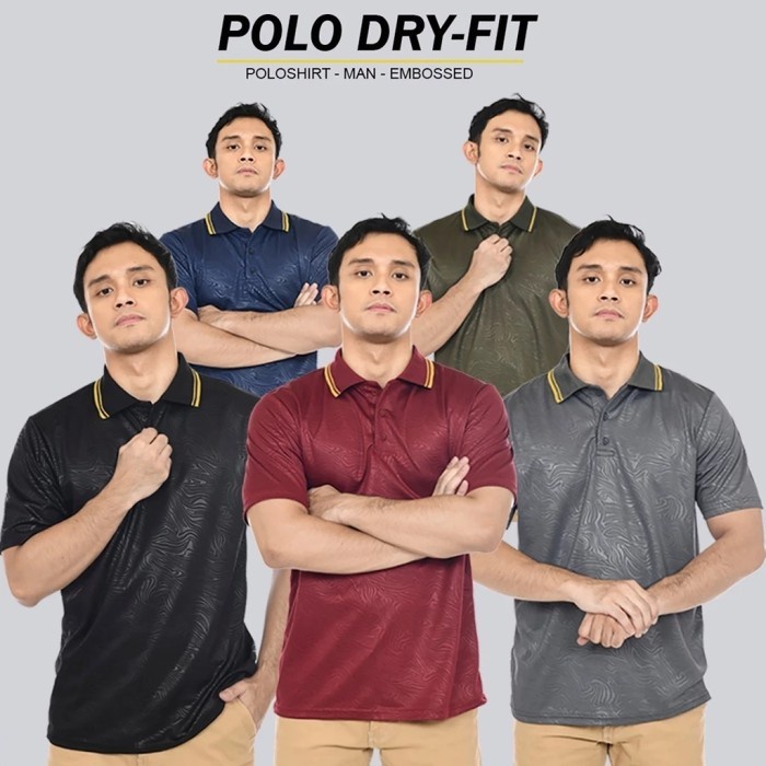 Gentz -Kaos Polo polos Pria olahraga jersey Dry fit Olahraga Berkerah
