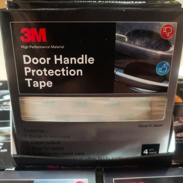 

3M DOORHANDLE STIKER PELINDUNG GAGANG PINTU MOBIL 1 PACK ISI 4 PCS