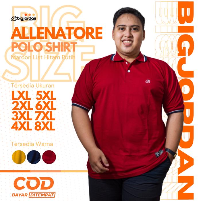 Gentz -ALLENATORE - baju kaos polo shirt pria ukuran big size 2XL-8XL original from BigJordan