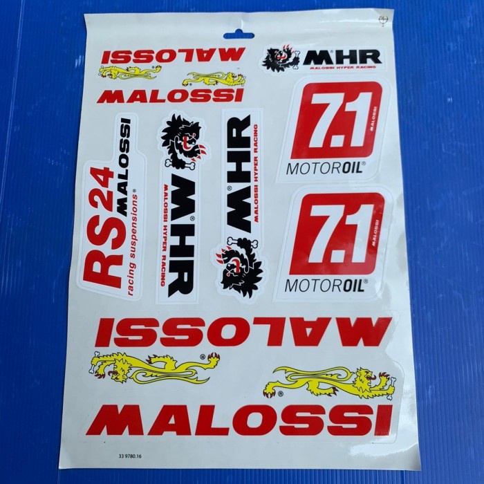 

STICKER SET MALOSSI ORIGINAL MALOSSI
