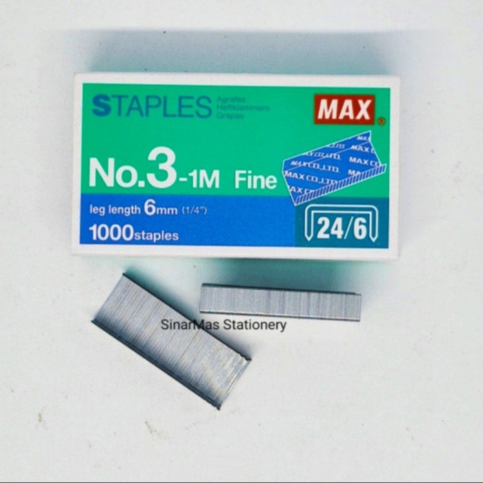 

ISI STAPLES NO 3 1M MAX - STAPLES MAX NO 3 1M