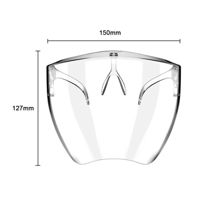 CLEAR GLASS FACE SHIELD ANAK FACESHIELD AKRILIK ANAK PREMIUM IMPORT