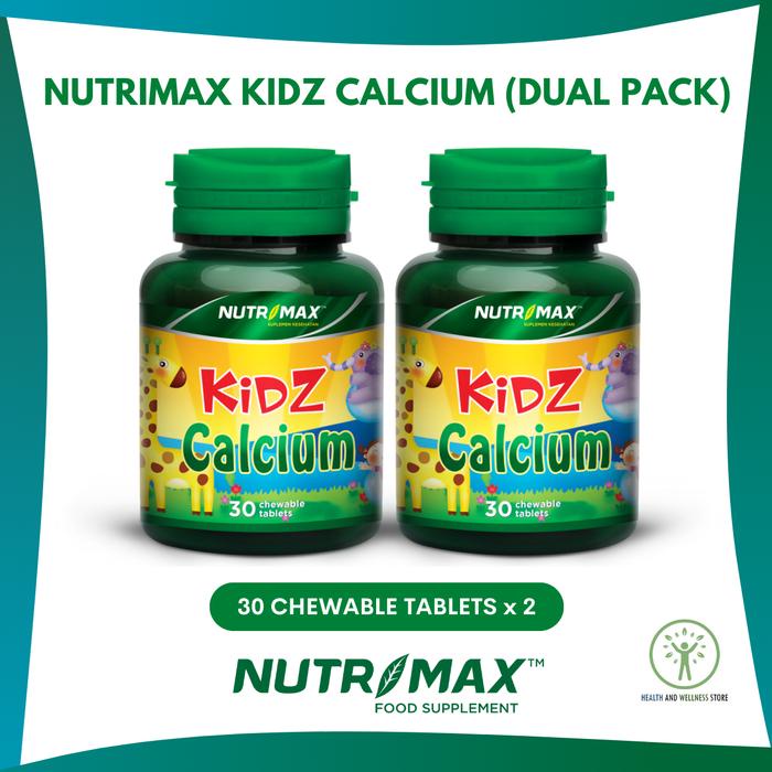 Ready- Nutrimax Kidz Calcium Kids Calcium 30 Tablet Kunyah Kalsium Dual Pack