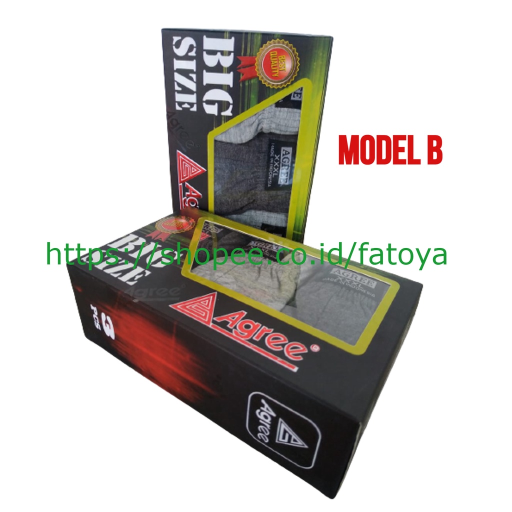 AGREE Celana Dalam Pria Besar Jumbo Big Size XXL - XXXXL