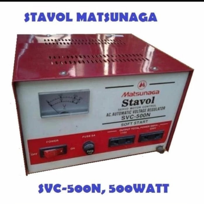 Ready MATSUNAGA STAVOL 500 WATT / STABILIZER MATSUNAGA 500WATT SVC -500