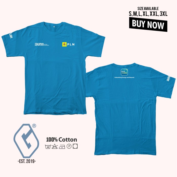 Styla-kaos pln mobile bumn akhlak / baju bumn pln mobile akhlak