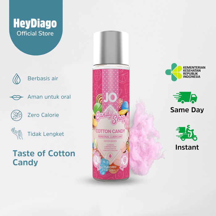 

HelloDiado - System Jo Cotton Candy Waterbased - Pelumas Rasa Edible
