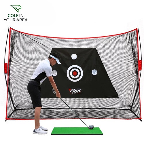 PGM Golf Hitting Simulator Net Target Golf Net Jaring Outdoor Golf
