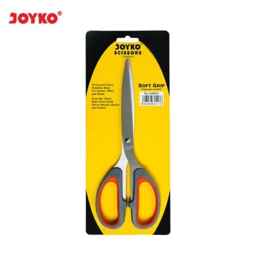 

New Gunting ABU ABU SG Kertas Besar SC-848SG Empuk 21 Cm JOYKO Soft Grip