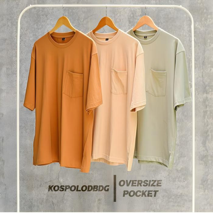 Styla-OVERSIZE POCKET Kaos Cotton Combad 24s Premium Distro Kain Combed