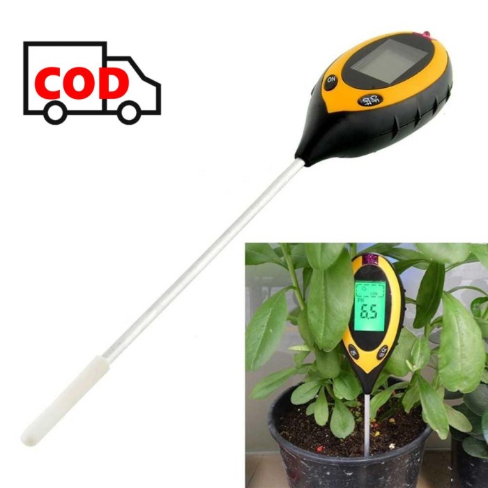 Gemilang Karya Alat Pengukur Tanah 4 Fungsi Temperature Kelembaban Soil Ph Akurat