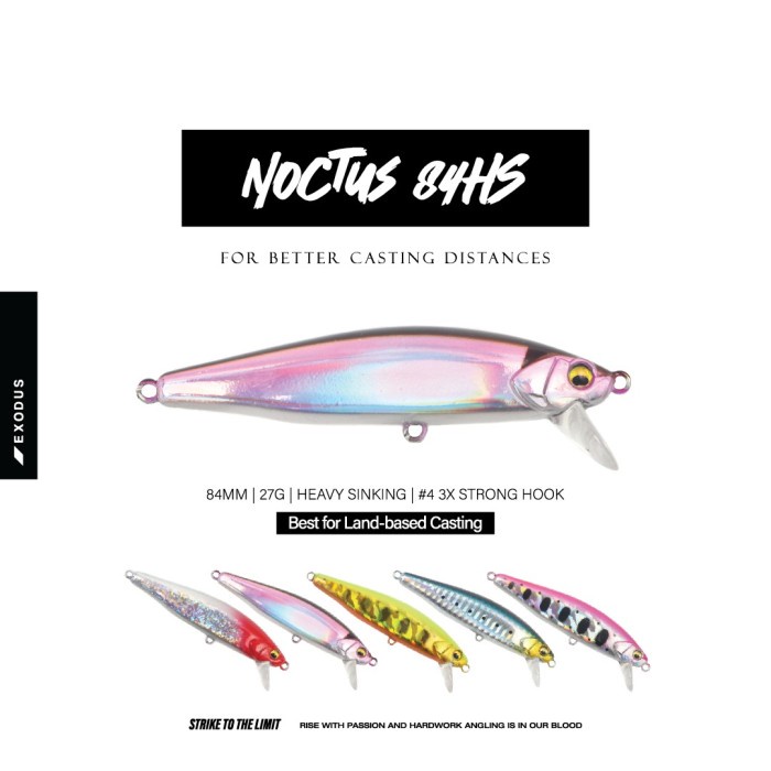 Ready Lure Exodus Noctus 84HS Heavy Sinking 27gr Killer