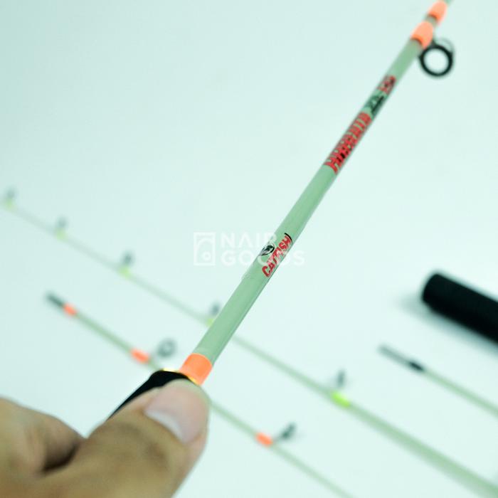 Ready Joran Udang Galah Catfish Harumi Super Lentur Bahan Fiber Solid Pancing