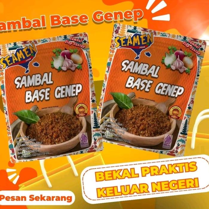 

Lalaa_Store SEAMEN FOOD - SAMBAL BASE GENEP ISI 5 SASET