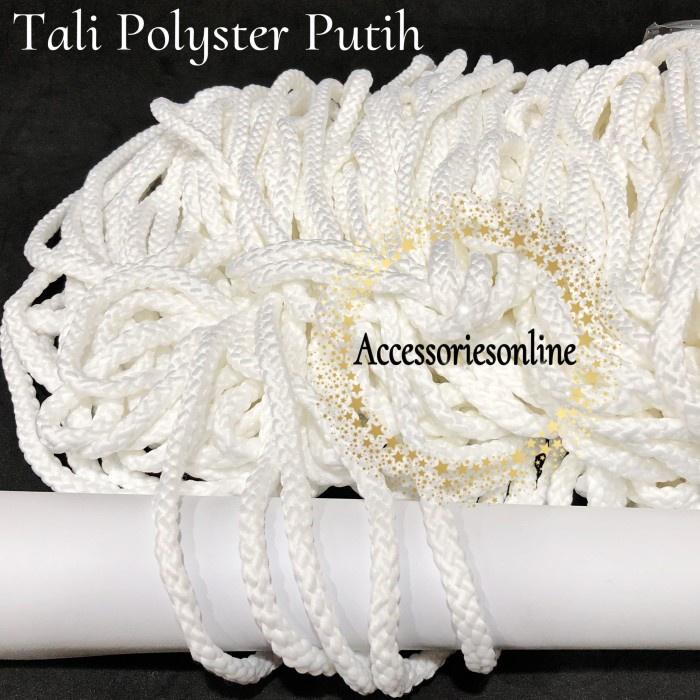 

New Tali Kepang / Tali Sumbu / Tali Polyster Putih 1KG