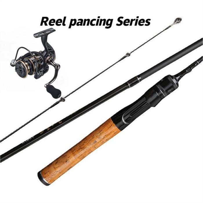 Ready Joran Pancing Set Alat Pancing Lengka Joran Pancing Spining Laut Kolam 1.8m Siap Pakai Bahan