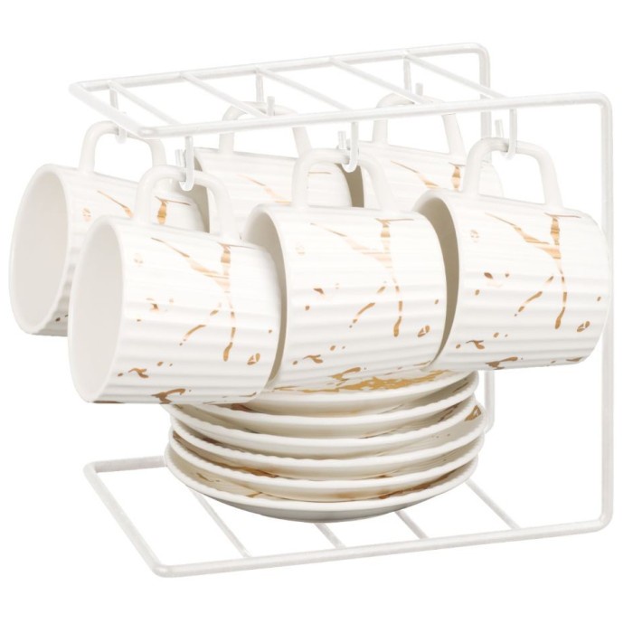 Cangkir Set Vicenza Motif Marmer BM912