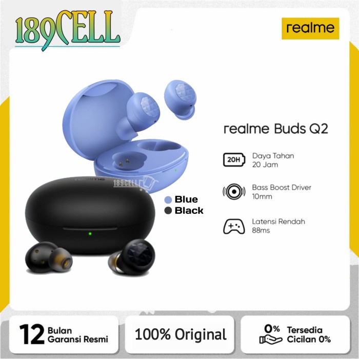 Realme Buds Q2 TWS Original Garansi Resmi Realme