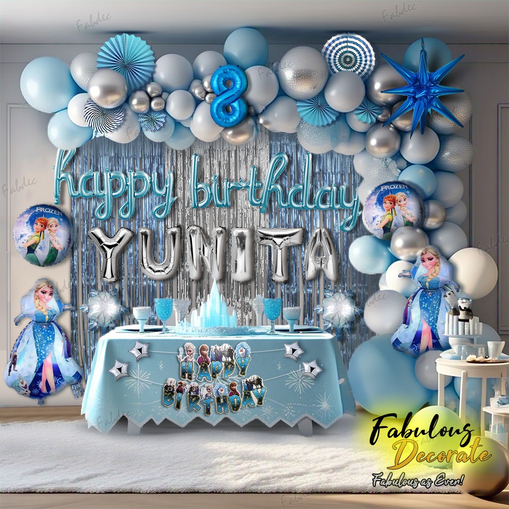 Fabulou Decorate Et Deorai Tema Frozen Deorai Ultah Frozen Balon Tema Ela Balon Deorai Olaf