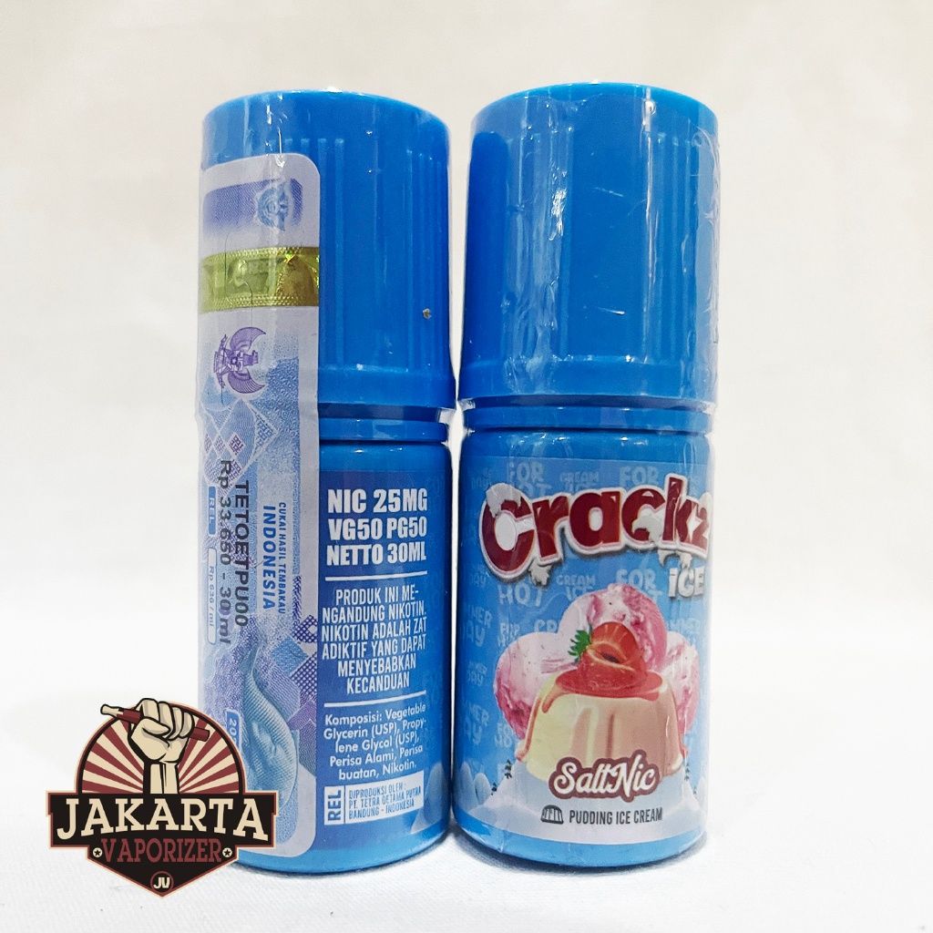[SALT] CRACKZ ICE V4 PUDDING ICE CREAM SALTNIC 30ML BY TETRA X VO