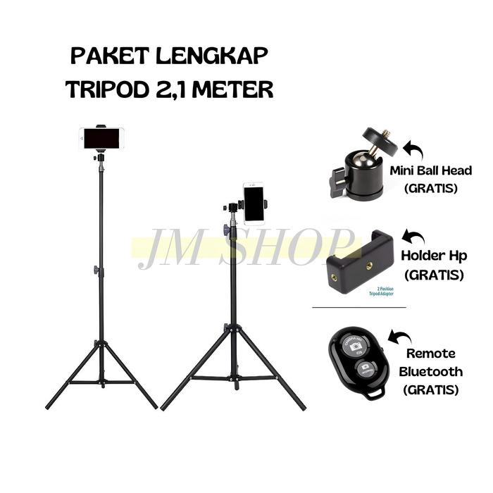 TRIPOD HP / TRIPOD 2 METER / TRIPOD 2.1 METER / 2.1M 2,1M Holder HP Murah / TRIPOD 2.1M FOR