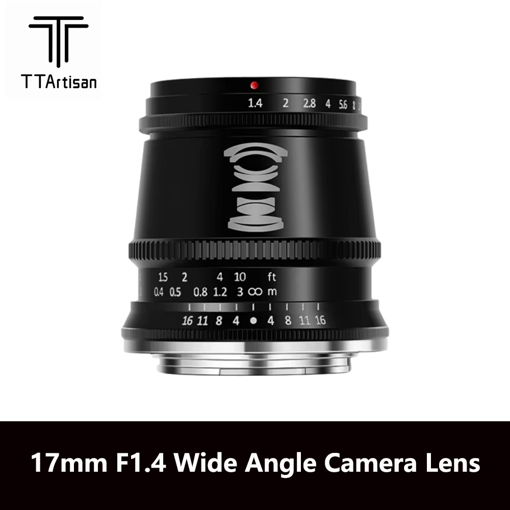 TTArtisan 17mm F1.4 Wide Angle Camera Lens for Sony E Mount Fujifilm XT3 XA7 XE Canon M Leica L Niko